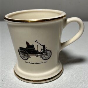First Packard Automobile 1899 Shaving Mug Gold Trim Vintage Lefton